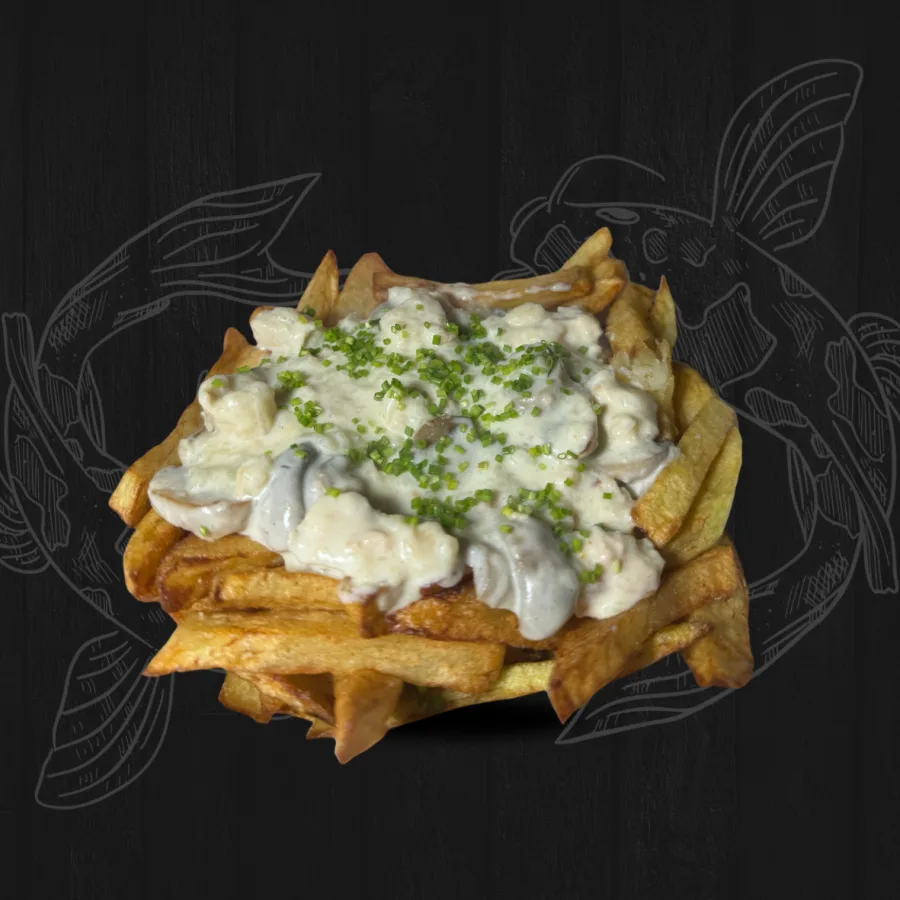 PAPAS SALSA POLLO CHAMPIÑÓN
