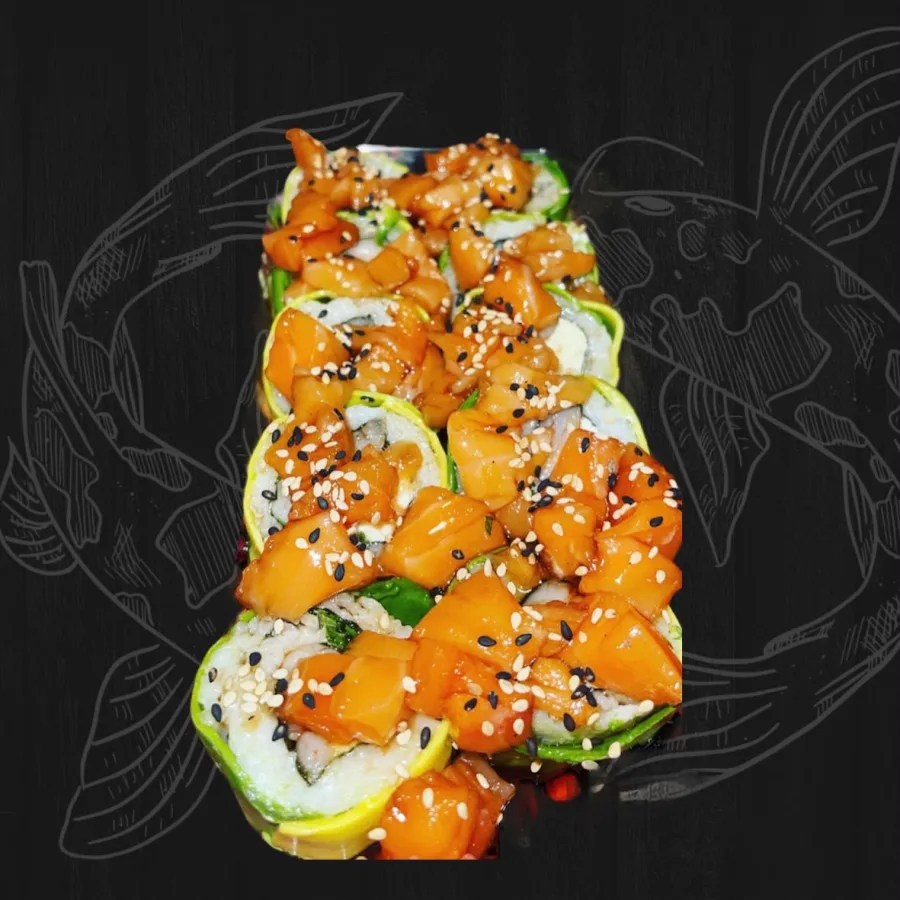 SAKE TERIYAKI ROLLS